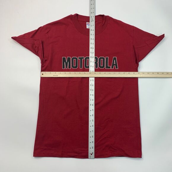 Vintage Motorola Shirt Mens M Medium SI&T On Orbit Testing Satellite Phone Y2K - Picture 7 of 11